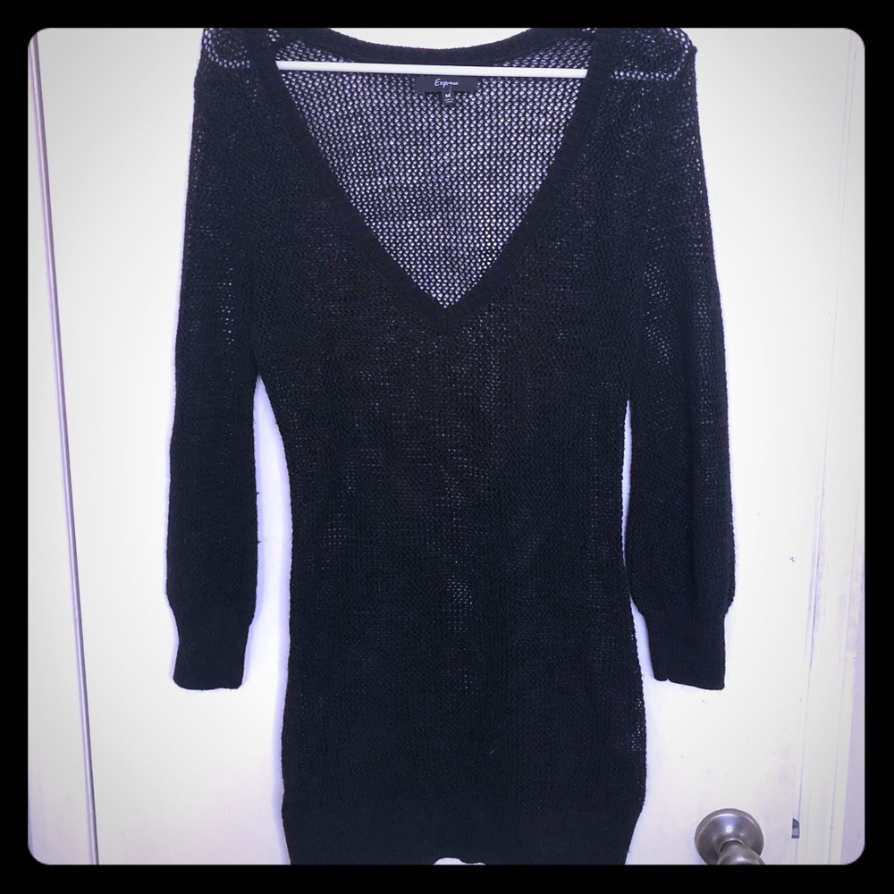 Express Sheer Shimmer Cardigan